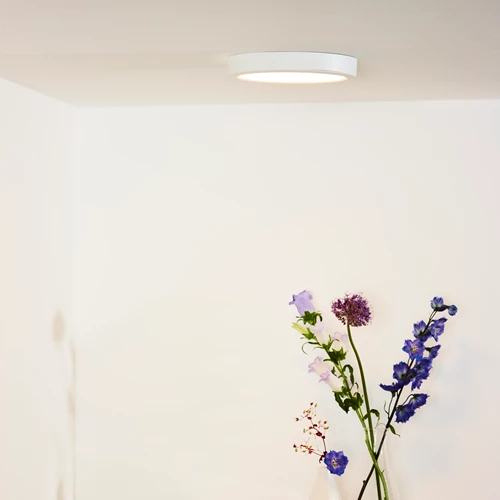Lucide TENDO-LED - Deckenleuchte - Ø 22 cm - LED - 1x18W 3000K - Weiß - Atmosphäre 1